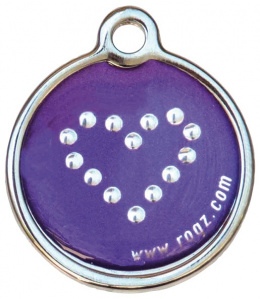 Znamka Metal Purple Chrome kovova 3,1cm