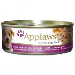 Konzerva Applaws Dog Chicken, Ham a Veg 156g