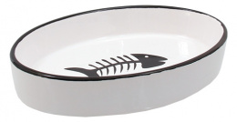 Miska MC keramicka oval s rybkou 16x11x3cm