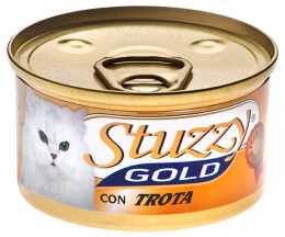Konzerva STUZZY Cat Gold pstruh 85g