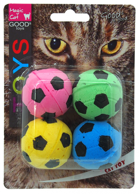 Hracka MC lopticka penova futbalova 3,75cm 4ks title=