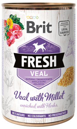 Brit Fresh Veal with Millet 400 g