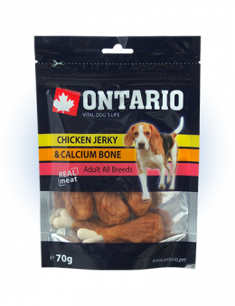 ONTARIO Natural Meat Dog Chicken a Calcium Bone 70g