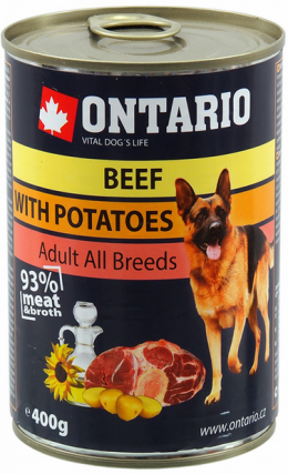 ONTARIO konz.Beef,Potatos,Sunflower Oil 400g