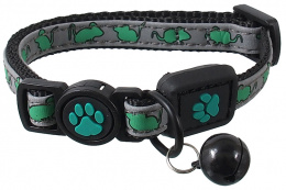 Obojok Active Cat Reflective XS limetka 1x19-31 cm  