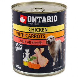 ONTARIO konz.Chicken,Carrots,Salmon Oil 800g