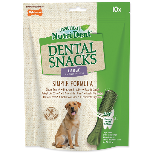 Nutri Dent pochúťka Dental Snacks Large 10 ks Nutri Dent pochúťka Dental Snacks Large 10 ks