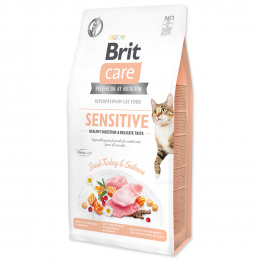 Brit Care granuly Cat Grain-Free Sensitive Healthy Digestion &amp; Delicate Taste morka a losos 7 kg