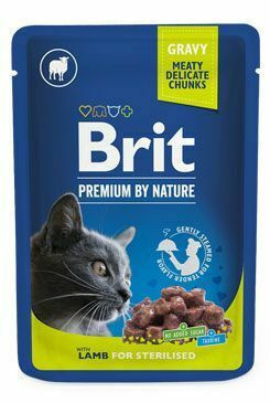 Brit Pramium cat kapsička Sterilized jahňa 100 g 
