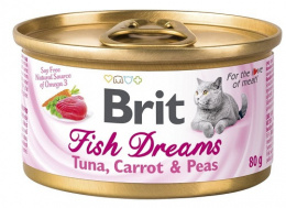 Brit konzerva tuniak, mrkva a hrášok 80 g