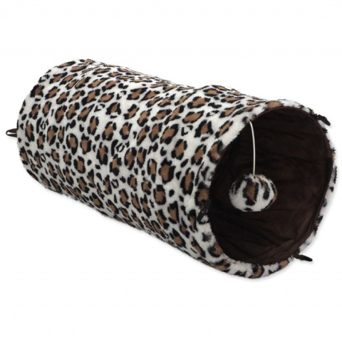 Magic Cat tunel plyš šuštiaci 50 cm vzor leopard title=