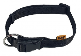 Bafpet obojok  nylon čierny 2 x 38-60 cm