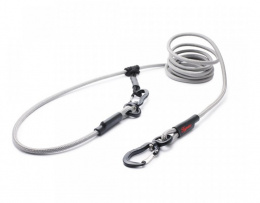  Tamer Vodítko lanové Easylong Twist mini 2m šedé