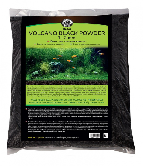 Rataj Volcano Black Powder substrát , 8 l title=