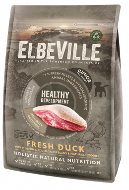 ELBEVILLE granuly  Puppy and Junior All Breeds Fresh Duck Healthy Development 4kg