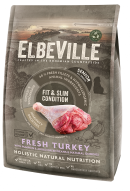 ELBEVILLE granuly  Senior All Breeds Fresh Turkey Fit and Slim Condition 4kg