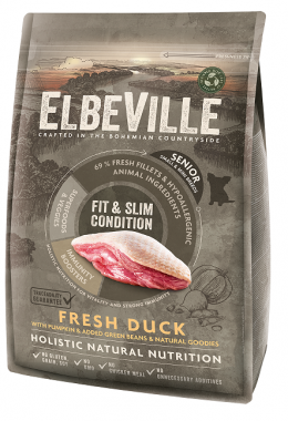 ELBEVILLE granuly Senior Mini Fresh Duck Fit and Slim Condition 4kg