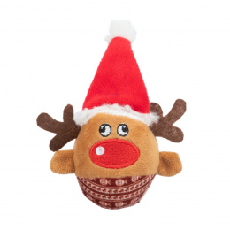 Trixie Xmas Hračka pre mačky sob guľa s hrkálkou 6x12 cm 