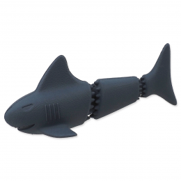 Dog Fantasy hračka Sea Natural žralok  guma modrá 18,5 cm