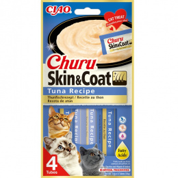 Churu cat lízacia poch. Skin &amp; Coat tuniak 4 x 14 g 