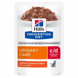 Hill&#039;s Prescription Diet c/d Urinary stress s kuraťom 12x85 g 