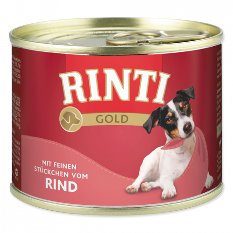 Konzerva Rinti Gold hovězí 185g title=