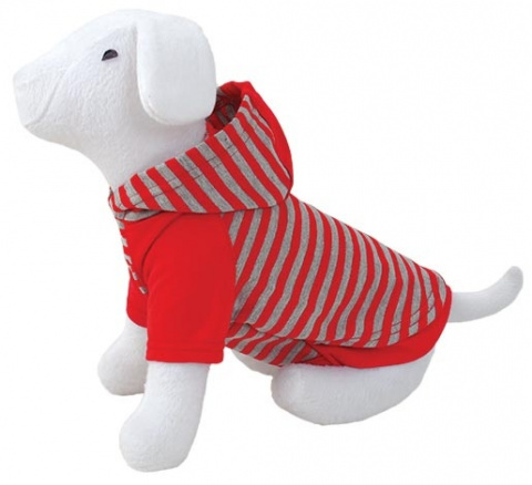 Mikina DOG FANTASY s kapucí červené 40cm