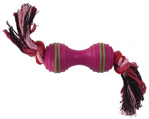 Hračka Dog Fantasy přetahovadlo kost červená 11*26cm