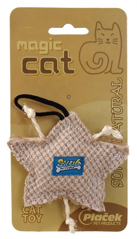 Hračka MAGIC CAT natural hvězdička catnip