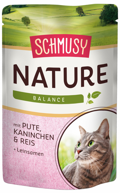 Kapsička SCHMUSY NATURE krůta + králík ve šťávě 100g