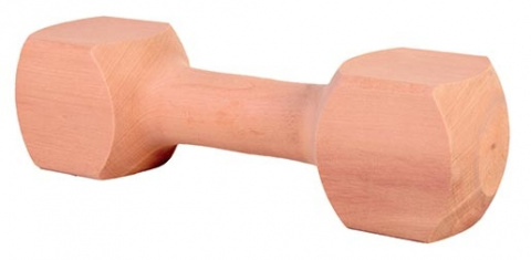 Činka dřevěná pro psy Trixie hranatá 400g title=