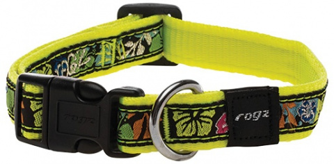 Obojek ROGZ Fancy Dress Dayglo Floral M