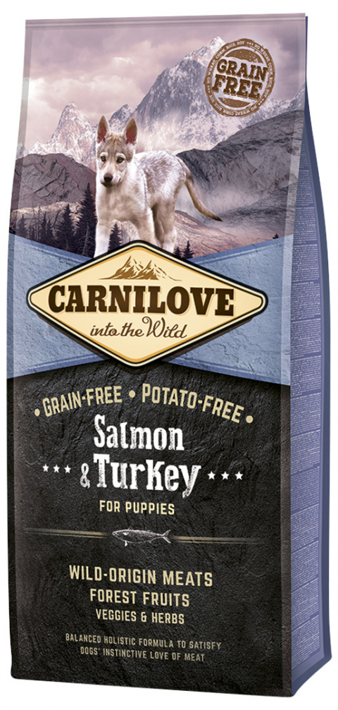 Carnilove Salmon &amp; Turkey for puppies 12kg title=
