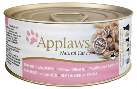 Konzerva Applaws Cat tuňák &amp; krevety 70g title=