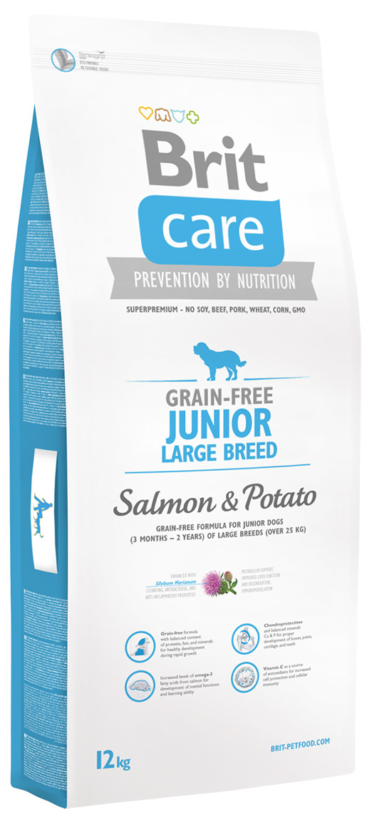 Brit Care Grain-free Junior Large Breed Salmon & Potato 12kg Brit Care Grain-free Junior Large Breed Salmon & Potato 12kg
