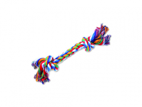 Uzel bavlněný barevný 2 uzle 20cm