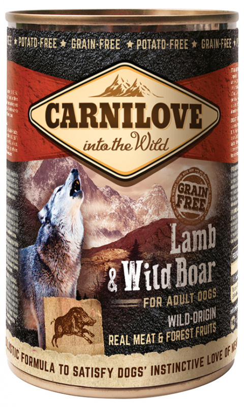 Konzerva Carnilove Wild Meat Lamb &amp; Wild Boar 400g title=