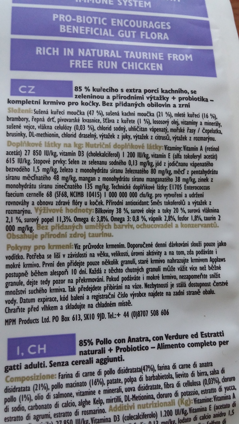 Applaws Cat kuře &amp; kachna 400g
