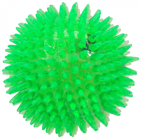 Hračka Dog Fantasy míček LED zelená 10cm