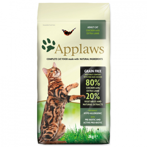 APPLAWS Dry Cat Chicken with Lamb 2kg title=