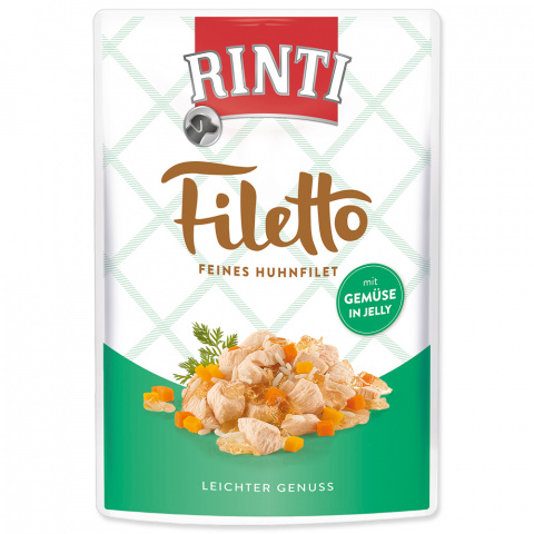 Kapsička Rinti Filetto kuře+zelenina v želé 100g title=