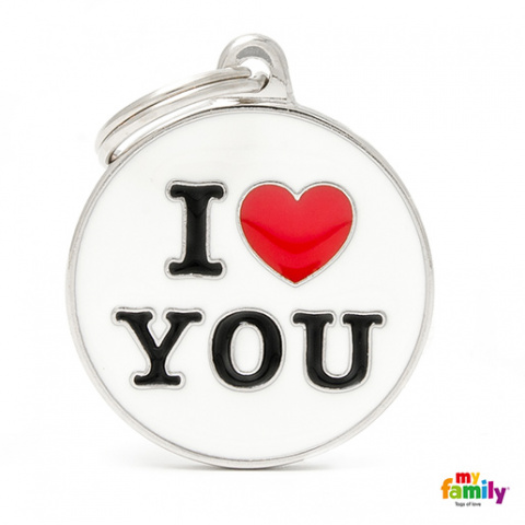 Známka My Family Charms popis I LOVE YOU title=