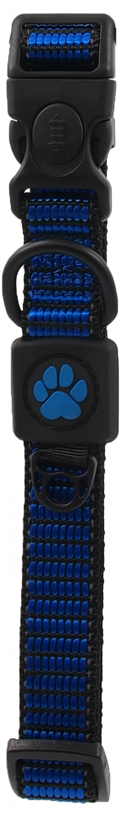 Obojek Active Dog Strong M modrý 2x34-49cm title=