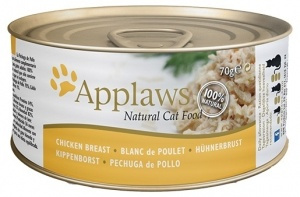 Konzerva Applaws Cat kuřecí prsa 70g title=