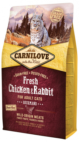 Carnilove Fresh Chicken &amp; Rabbit Gourmand for Adult cats 2kg