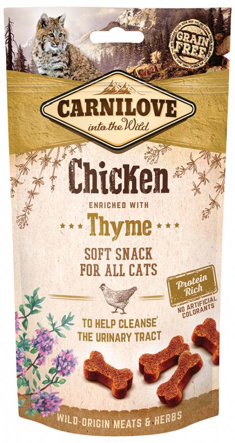 Carnilove Cat Semi Moist Snack Chicken enriched with Thyme 50g title=
