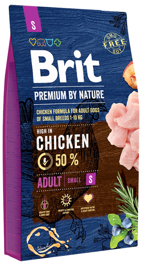 Brit Premium by Nature Adult S 8kg title=