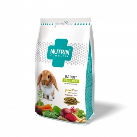 Krmivo Nutrin complete Grain Free se zeleninou pro králíky 400g title=