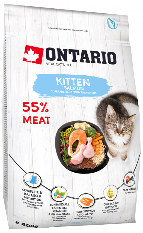 Ontario Kitten Salmon 0,4 kg title=