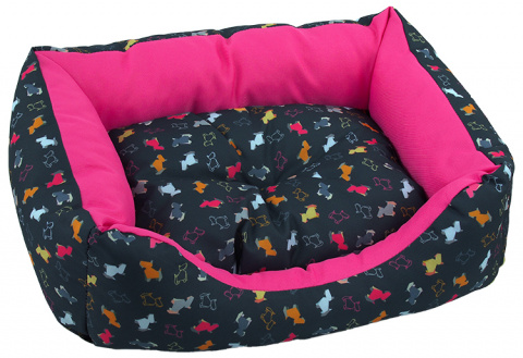 Sofa Dog Fantasy origami 63cm černo-růžová title=